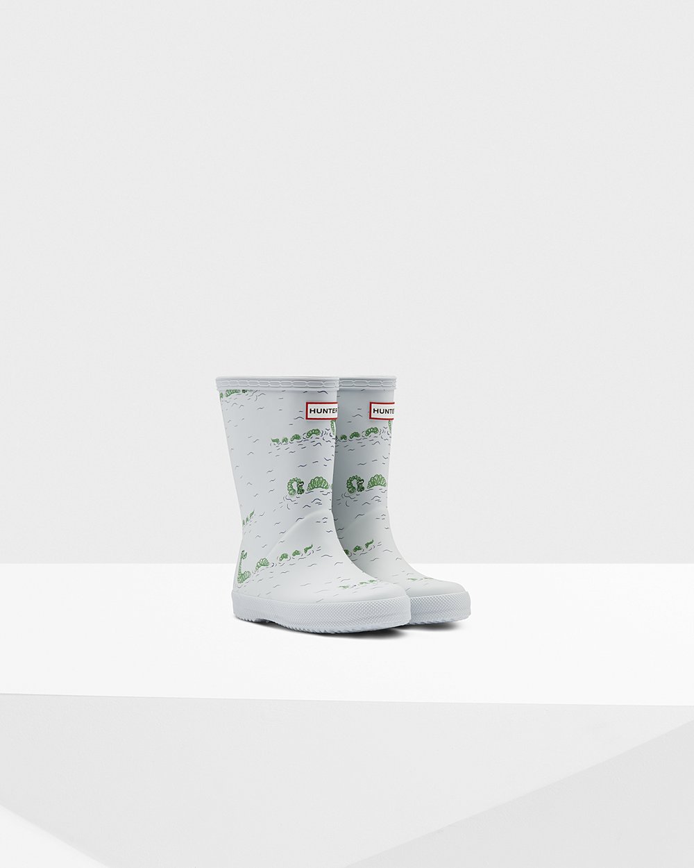 Regenlaarzen Kinderen - Hunter Original First Classic Nessie Print - Grijs/Blauw - 46JRUZNEW